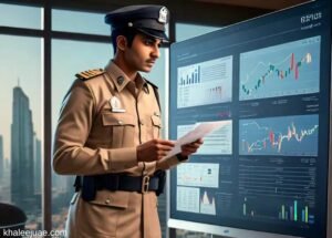 Dubai Police Officers During Traffic Control Operations
