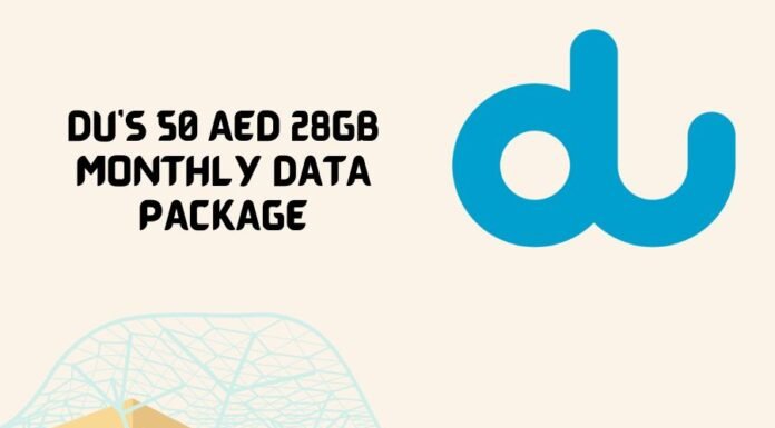 Du’s 50 AED 28GB Monthly Data Package Du's 50 AED 28GB Monthly Data Package